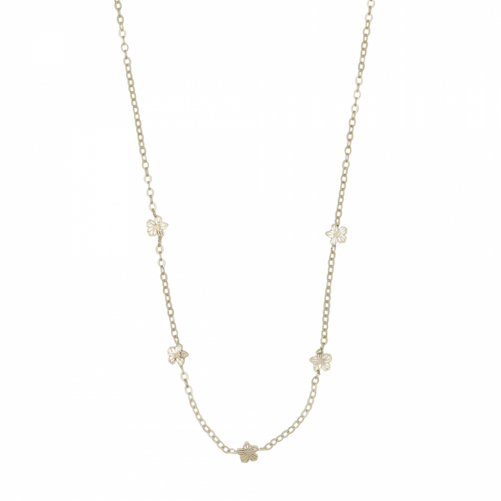 Flora daisy Necklace Gold in the group Necklaces / Gold Necklaces at SCANDINAVIAN JEWELRY DESIGN (1400-0440-257)