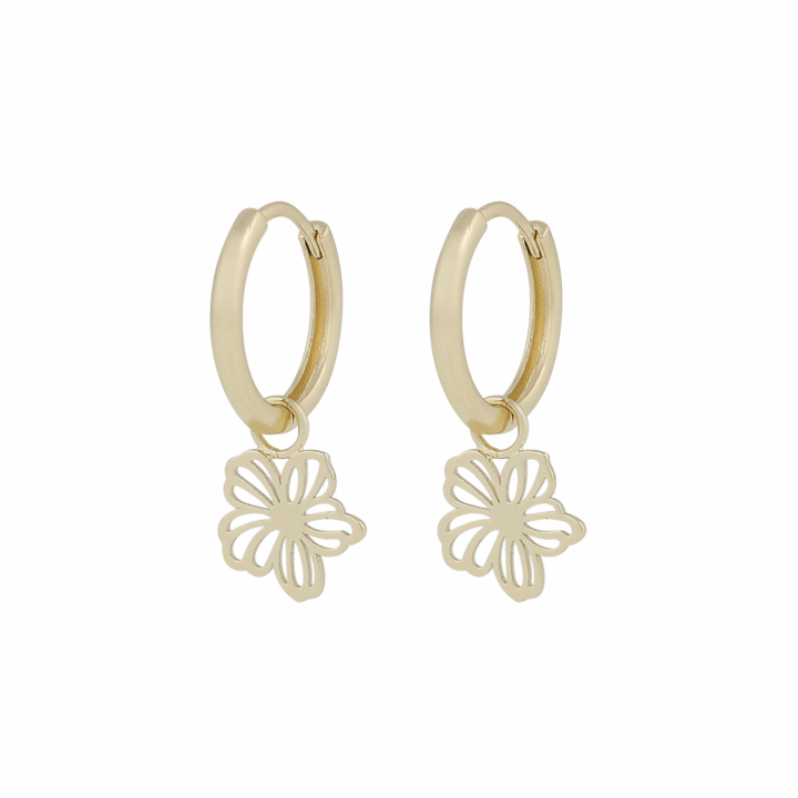 Flora daisy pendant ring Earrings in the group Earrings / Gold Earrings at SCANDINAVIAN JEWELRY DESIGN (1400-6700-257)