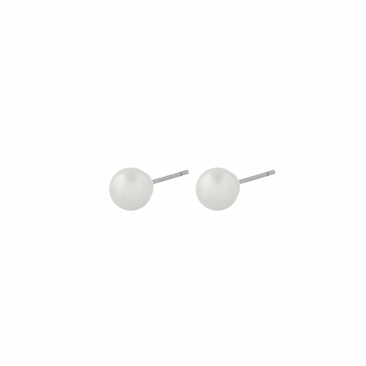 Jackie pearl Earrings 4mm in the group Earrings / Pearl Earrings at SCANDINAVIAN JEWELRY DESIGN (1404-6100-010)