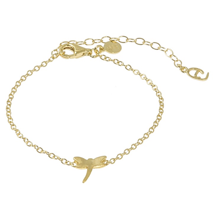 Dragonfly brace Bracelets Gold in the group Bracelets / Gold Bracelets at SCANDINAVIAN JEWELRY DESIGN (1421320005)