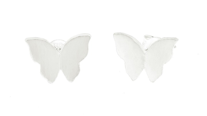 Butterfly Earring Silver in the group Earrings / Silver Earrings at SCANDINAVIAN JEWELRY DESIGN (1421410004)