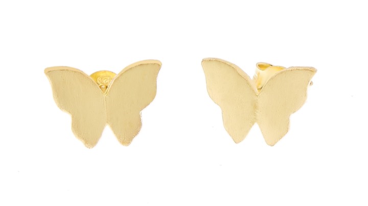 Butterfly Earring Gold in the group Earrings / Gold Earrings at SCANDINAVIAN JEWELRY DESIGN (1421420004)