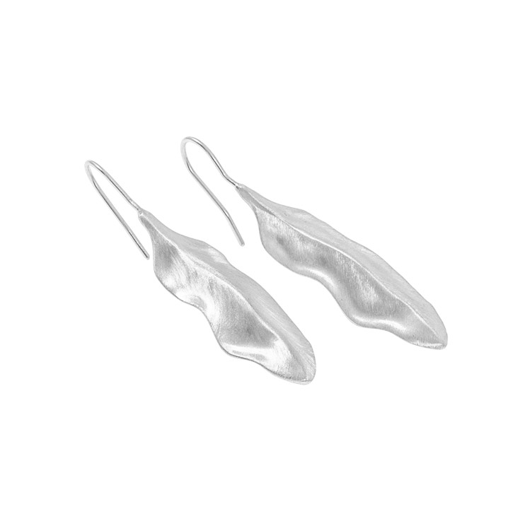Feather Earring Silver in the group Earrings / Silver Earrings at SCANDINAVIAN JEWELRY DESIGN (1422410006)