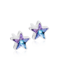 MP Star 6 mm, Lilac shimmer in the group Earrings / Silver Earrings at SCANDINAVIAN JEWELRY DESIGN (15-0108-85)