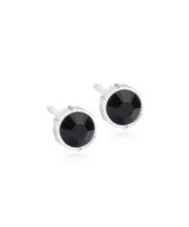 MP Bezel 6 mm, Jet in the group Earrings / Silver Earrings at SCANDINAVIAN JEWELRY DESIGN (15-0109-07)