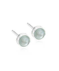 MP Bezel 6 mm, Glossy green in the group Earrings / Silver Earrings at SCANDINAVIAN JEWELRY DESIGN (15-0109-53)