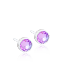MP Bezel 6 mm, Lilac shimmer in the group Earrings / Silver Earrings at SCANDINAVIAN JEWELRY DESIGN (15-0109-85)
