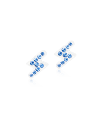 MP Brilliance Flash 8 mm, Sapphire in the group Earrings / Silver Earrings at SCANDINAVIAN JEWELRY DESIGN (15-01185-04)