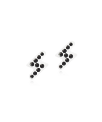 MP Brilliance Flash 8 mm, Jet in the group Earrings / Silver Earrings at SCANDINAVIAN JEWELRY DESIGN (15-01185-07)