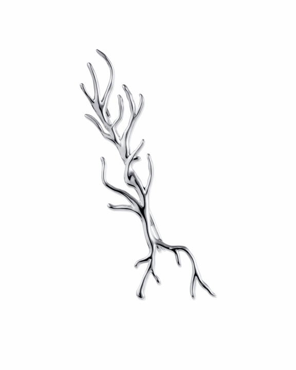 Roots Brooch Silver in the group Necklaces / Silver Necklaces at SCANDINAVIAN JEWELRY DESIGN (15-100-02353-0000)
