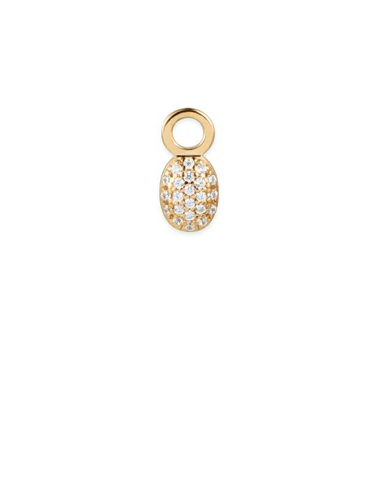 Love Bead Charm berlock Diamonds Gold in the group Earrings / Diamond Earrings at SCANDINAVIAN JEWELRY DESIGN (15-101-01971-0000)