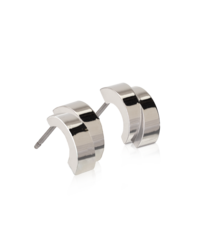 NT Pendant Split Curved 10 mm in the group Earrings / Silver Earrings at SCANDINAVIAN JEWELRY DESIGN (15-12156-00)