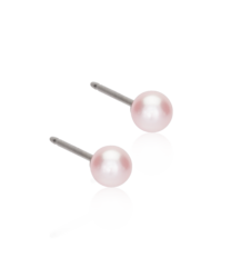 NT Pearl 4 mm, Light rose in the group Earrings / Pearl Earrings at SCANDINAVIAN JEWELRY DESIGN (15-1231-64)
