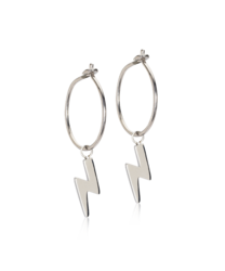 NT Ear Ring 14 mm, Pendant Flash 11 mm in the group Earrings / Silver Earrings at SCANDINAVIAN JEWELRY DESIGN (15-1252-8500)