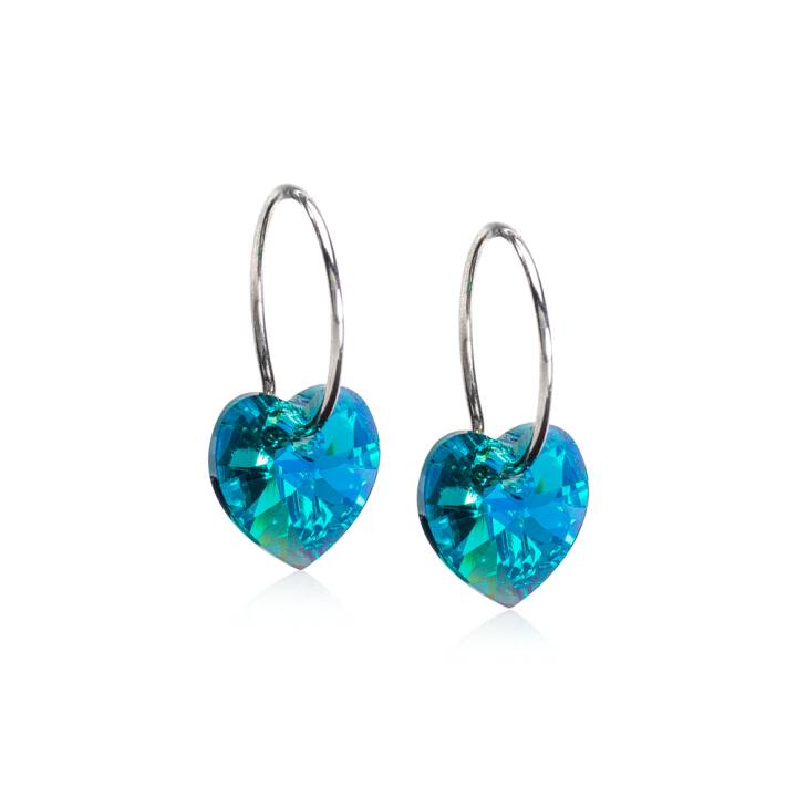 NT Heart 10 mm, Turquoise in the group Earrings at SCANDINAVIAN JEWELRY DESIGN (15-1255-11)