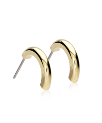 GT Pendant Round Curved 15 mm gold in the group Earrings / Gold Earrings at SCANDINAVIAN JEWELRY DESIGN (15-13153-00)