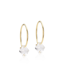 GT Ear Ring 14 mm, Bicone 6 mm, Crystal in the group Earrings / Gold Earrings at SCANDINAVIAN JEWELRY DESIGN (15-1347-01)