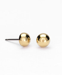 GT Half ball 6 mm gold in the group Earrings / Gold Earrings at SCANDINAVIAN JEWELRY DESIGN (15-1387-00)