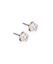 GT Tiffany Precious 6 mm, CZ White gold in the group Earrings at SCANDINAVIAN JEWELRY DESIGN (15-1395-30)