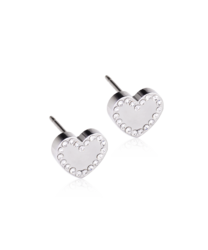 ST Brilliance Sweetheart 8 mm, Crystal in the group Earrings / Silver Earrings at SCANDINAVIAN JEWELRY DESIGN (15-14173-01)