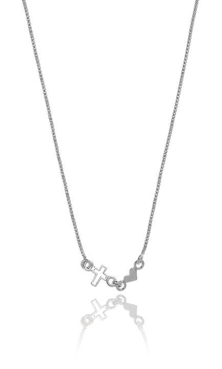 Trust Necklaces Silver 40-45 cm in the group Necklaces / Silver Necklaces at SCANDINAVIAN JEWELRY DESIGN (1521111010)