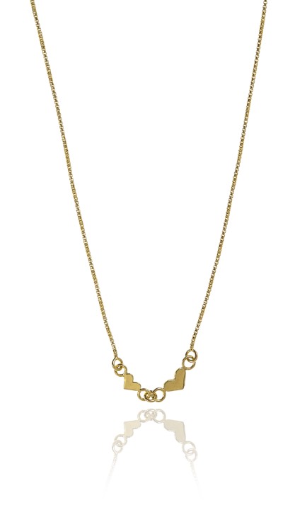 Love Necklaces Gold 40-45 cm in the group Necklaces / Gold Necklaces at SCANDINAVIAN JEWELRY DESIGN (1521121009)