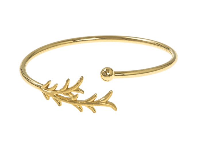 Tree twig bangle brace Bracelets Gold in the group Bracelets / Bangles at SCANDINAVIAN JEWELRY DESIGN (1521321002)
