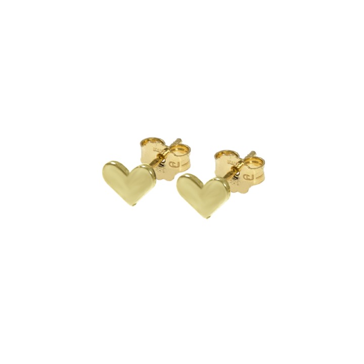 Love Earring Gold in the group Earrings / Gold Earrings at SCANDINAVIAN JEWELRY DESIGN (1521421009)