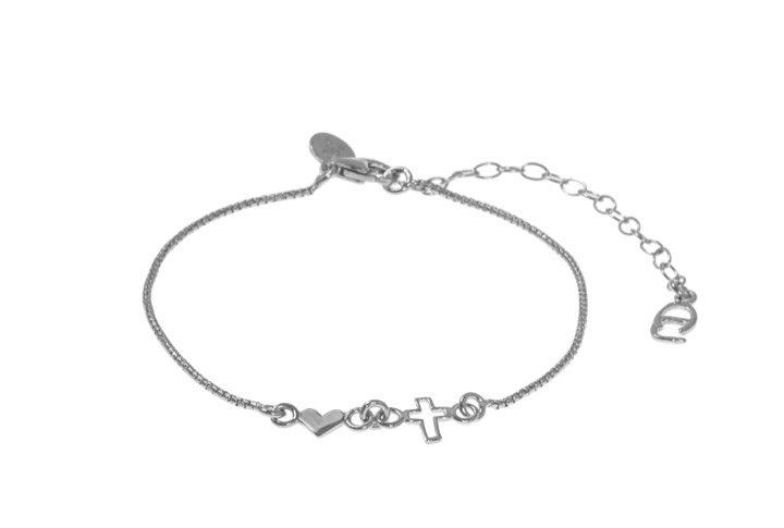 Trust brace Bracelets Silver in the group Bracelets / Silver Bracelets at SCANDINAVIAN JEWELRY DESIGN (1524311010)