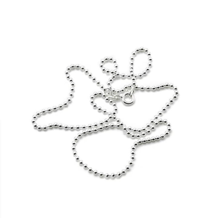 Bead Chain 2 mm Necklaces Silver 50 cm in the group Efva Attling Back Week / Efva Attling Black Week - 20% at SCANDINAVIAN JEWELRY DESIGN (16-100-00783-0050)