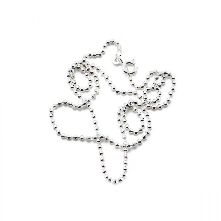 Bead Chain D/C 1.8 mm Necklaces Silver 40 cm in the group Efva Attling Back Week / Efva Attling Black Week - 20% at SCANDINAVIAN JEWELRY DESIGN (16-100-00790-0040)