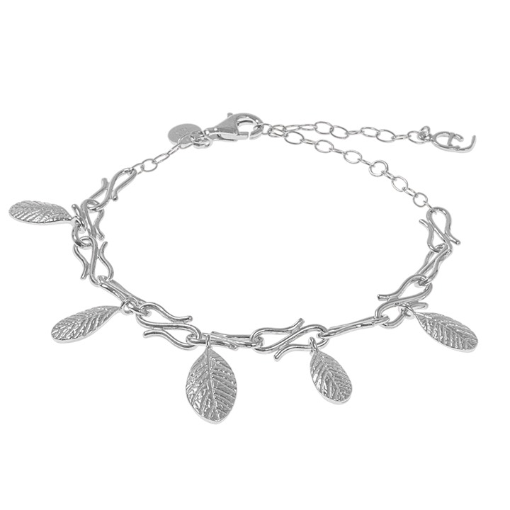 Lingonberry brace Bracelets Silver in the group Bracelets / Silver Bracelets at SCANDINAVIAN JEWELRY DESIGN (1613311004)