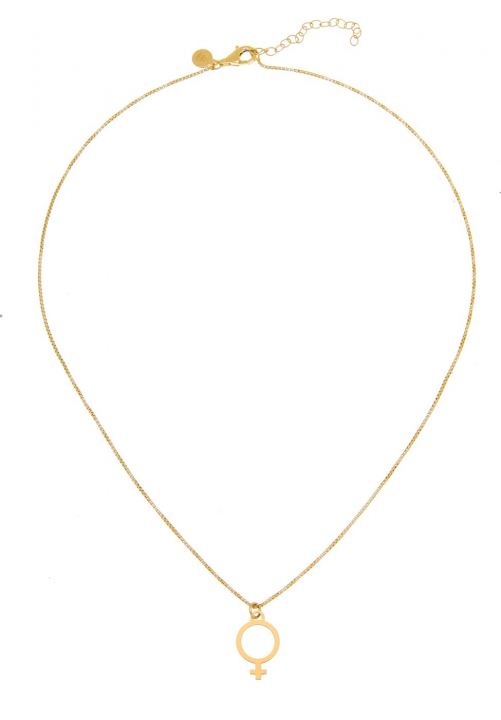 Letters venus neck gold 42-47 cm in the group Necklaces / Gold Necklaces at SCANDINAVIAN JEWELRY DESIGN (1622121007)