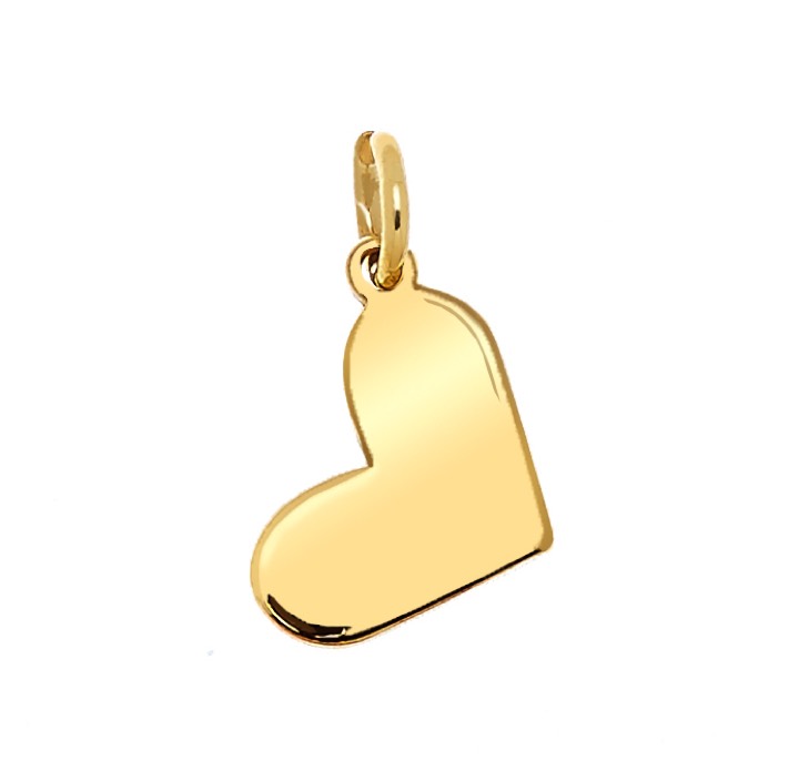 Letters Heart Earring Gold in the group Necklaces / Gold Necklaces at SCANDINAVIAN JEWELRY DESIGN (1623121005)