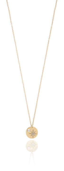 One coin Necklaces Gold 50-60 cm in the group Necklaces / Gold Necklaces at SCANDINAVIAN JEWELRY DESIGN (1632221001)