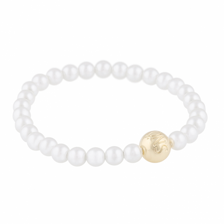 Sophie elastic Bracelet Gold in the group Bracelets / Gold Bracelets at SCANDINAVIAN JEWELRY DESIGN (169-3551-362)