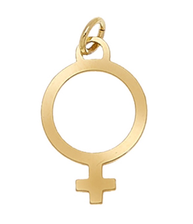 Letters Venus Gold in the group Necklaces / Gold Necklaces at SCANDINAVIAN JEWELRY DESIGN (1712220009)