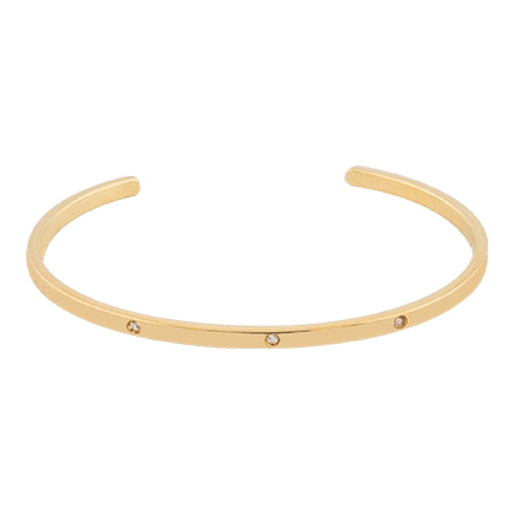 Brilliant bangle brace Bracelets Gold in the group Bracelets / Bangles at SCANDINAVIAN JEWELRY DESIGN (1718321004)