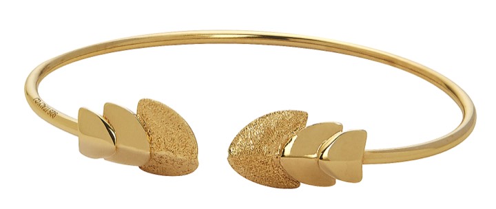 Roof bangle brace Bracelets flex Gold in the group Bracelets / Bangles at SCANDINAVIAN JEWELRY DESIGN (1728320001)