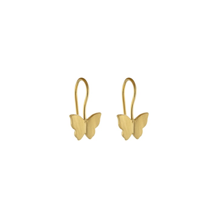 Butterfly short ear Earring (Gold) in the group Earrings at SCANDINAVIAN JEWELRY DESIGN (1911420005)