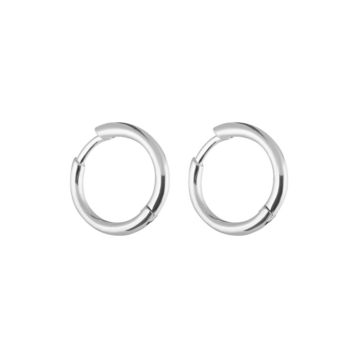 Letters round Earring Silver in the group Last Chance / Earrings at SCANDINAVIAN JEWELRY DESIGN (1921470003)