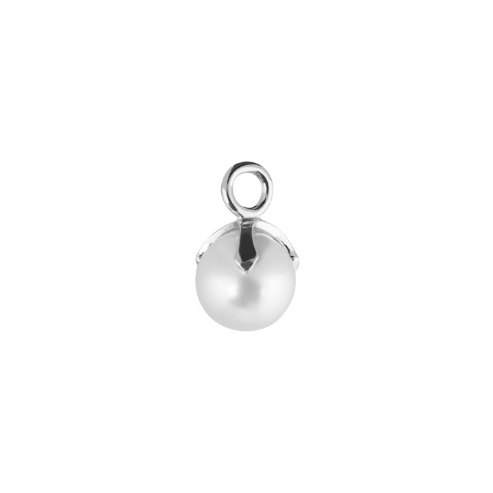 Letters Pearl pendant Silver/ per styck in the group Necklaces / Silver Necklaces at SCANDINAVIAN JEWELRY DESIGN (1923071003)