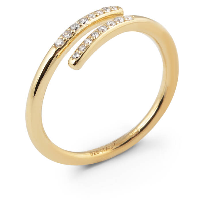 Loop stone ring Gold in the group Rings at SCANDINAVIAN JEWELRY DESIGN (1927520164V)