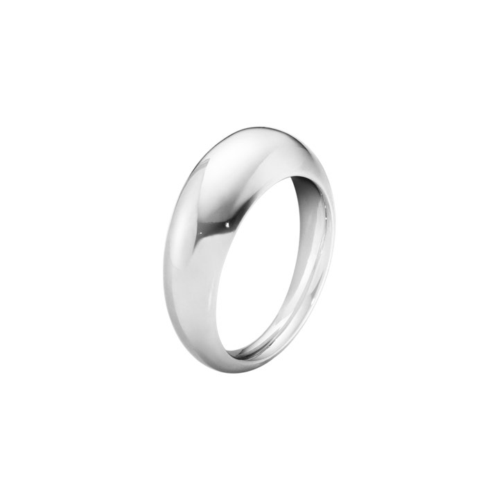 CURVE SLIM Ring Silver in the group Rings / Silver Rings at SCANDINAVIAN JEWELRY DESIGN (20000028)