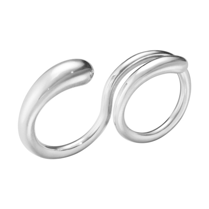 MERCY DOUBLE Ring Silver in the group Rings / Silver Rings at SCANDINAVIAN JEWELRY DESIGN (20000081)
