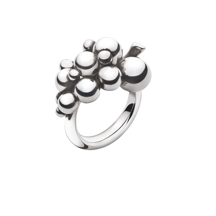 MOONLIGHT GRAPES SMALL Ring Silver in the group Rings / Silver Rings at SCANDINAVIAN JEWELRY DESIGN (20000333)