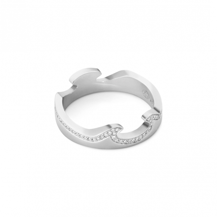 FUSION END Ring Diamonds 0.15 ct in the group Rings / White gold rings at SCANDINAVIAN JEWELRY DESIGN (20000624)