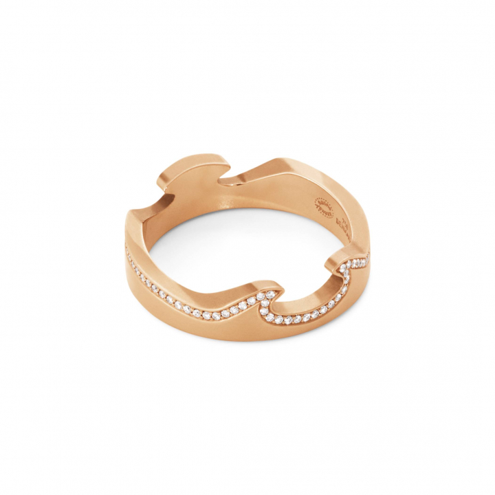 FUSION END Ring Rose gold Diamonds 0.15 ct in the group Rings / Engagement & Wedding Rings at SCANDINAVIAN JEWELRY DESIGN (20000625)