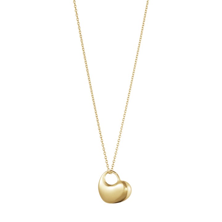 HEART Pendant Gold in the group Necklaces / Gold Necklaces at SCANDINAVIAN JEWELRY DESIGN (20000730)