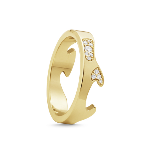 FUSION END Ring Diamant (Gold) in the group Rings / Engagement & Wedding Rings at SCANDINAVIAN JEWELRY DESIGN (20001060)